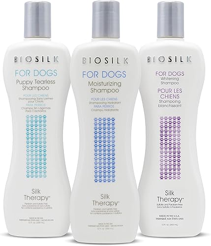 Miniatura 7 de BioSilk Silk Therapy Champú para cachorros sin lágrimas para perros, champú sin lágrimas para cachorros, lavado suave para perros, suministros