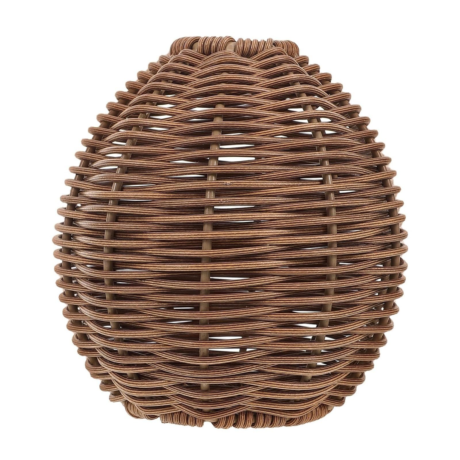 Flower Vases Plastic Wicker Woven Vase Imitation Rattan Flower Basket Rustic Plant Home Decor