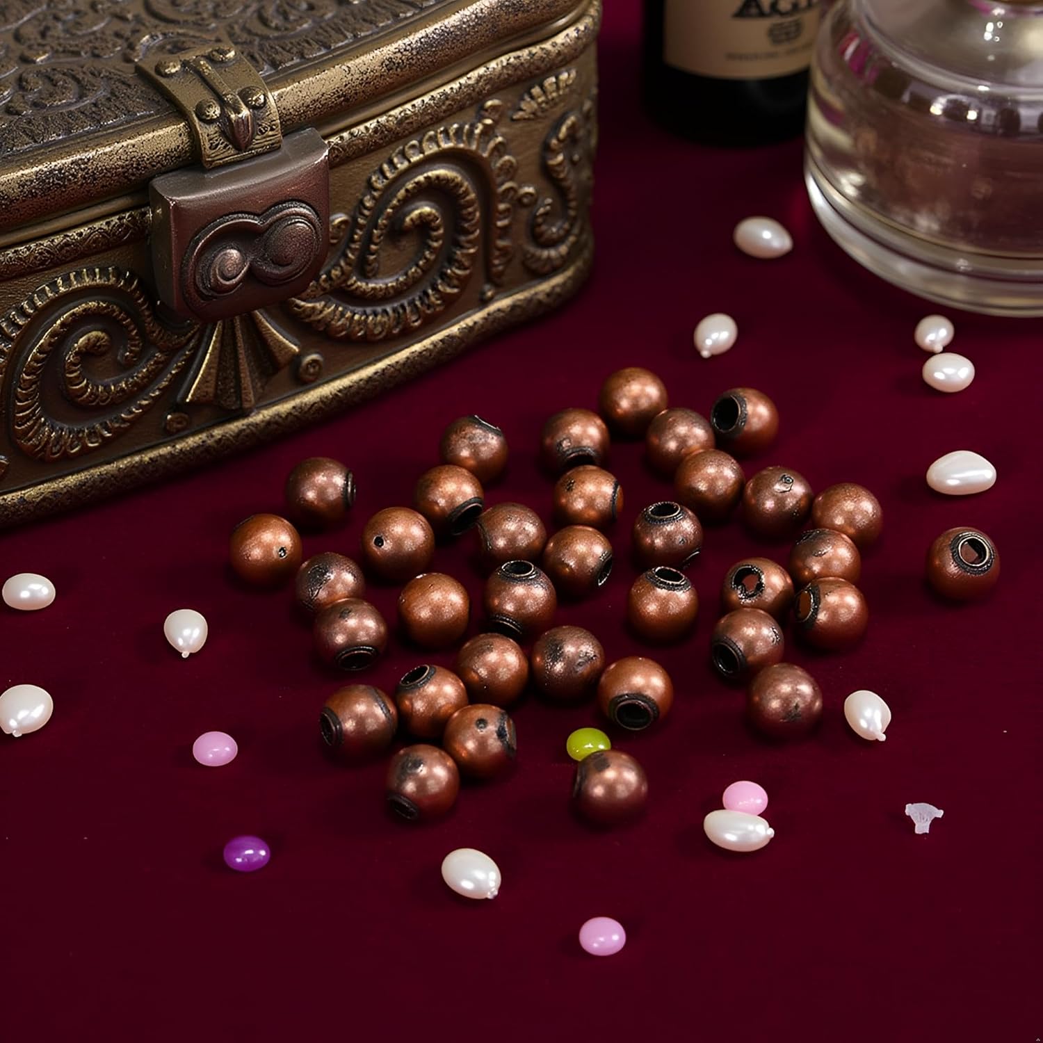 300Pcs/lot 3mm Antique Copper Round Spacer Beads Smooth Ball End Seed Metal Beading and Jewelry Making Findings Accessories Supplie Beads and Bead Assortments (0.12inch) - Image 7