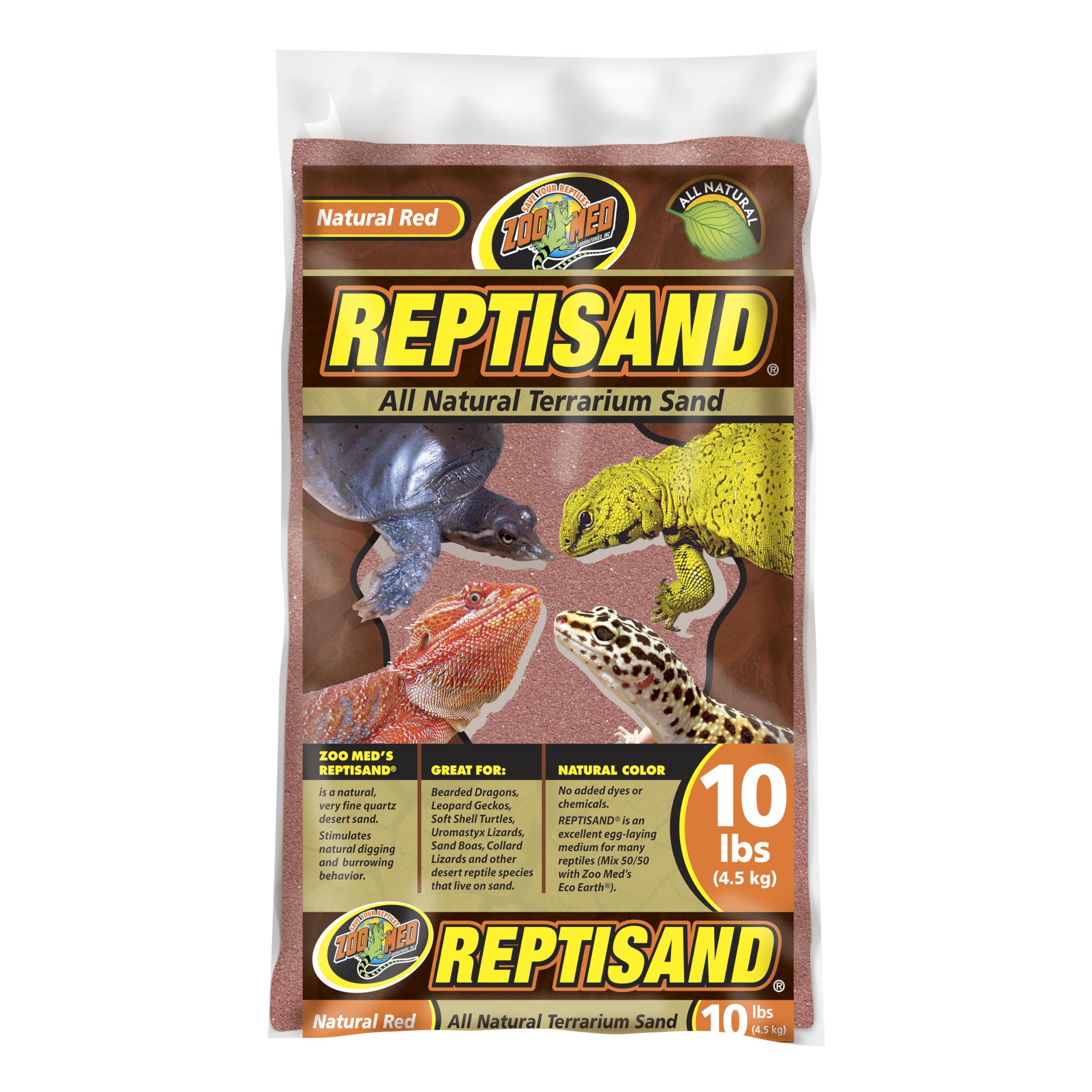 Zoo Med SW-10 Repti-Sand, 4.5 Kg, Natural Red