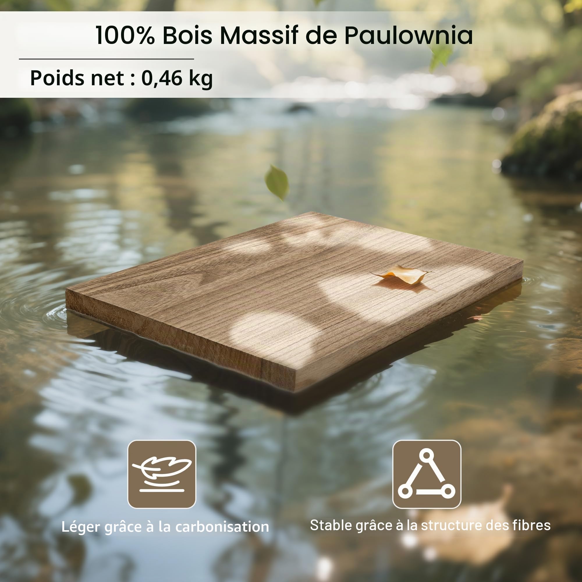 Étagères Murales Larges en Bois 40 x 30 cm Flottantes, Lot de 2 | Grandes étagères flottantes en bois, style rustique, rangement et déco, cuisine, salle de bain, chambre, salon et couloir