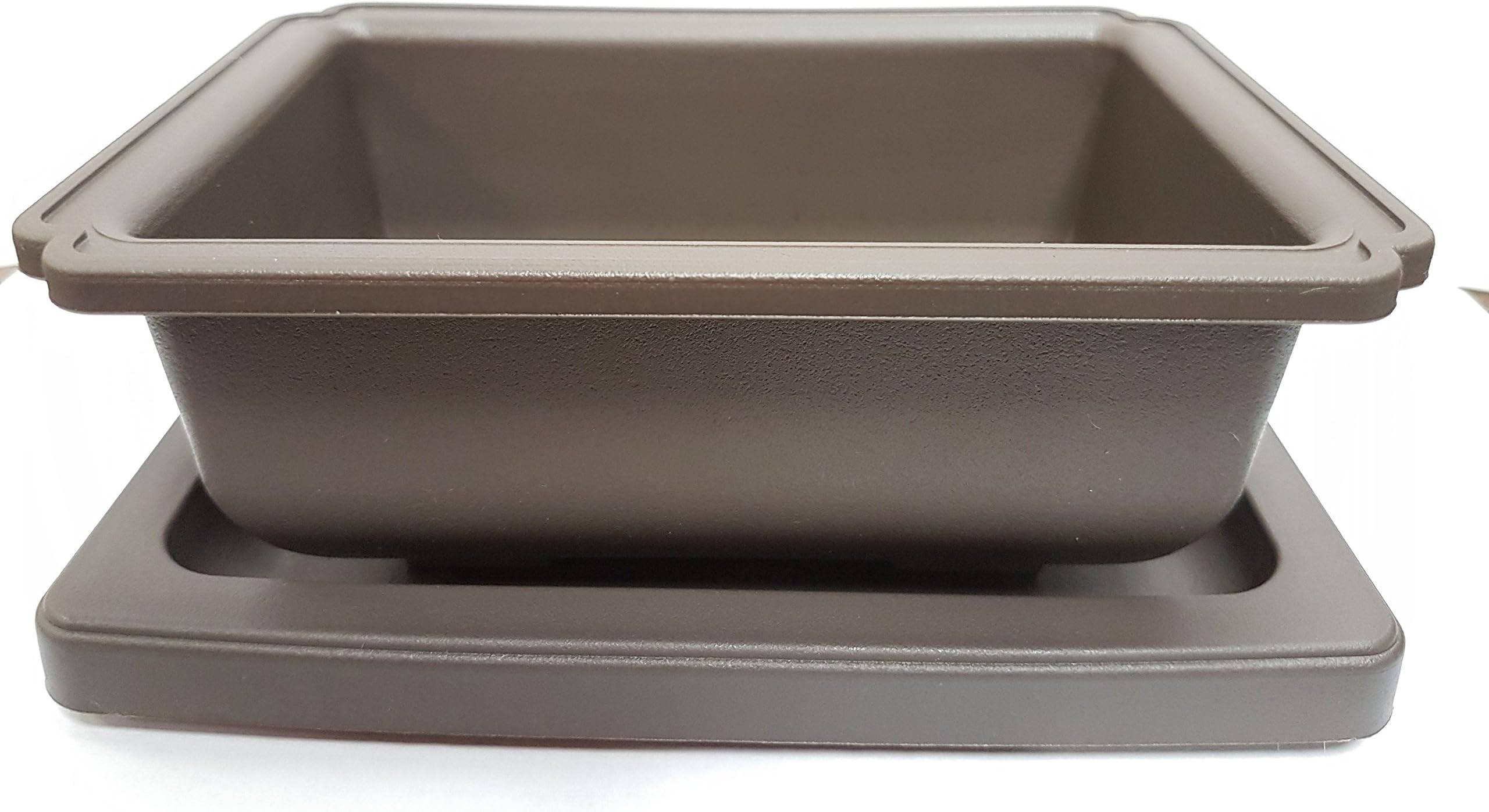 8 Inch Plastic Bonsai Pot with Matching Tray