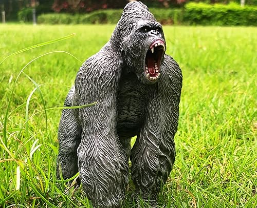 Miniatura 4 de Gorilla King Kong Toys Figura de acción Rampage Gorilla Fight Mode Ape Figuras de animales salvajes sólidas para juegos de rol, juguete para contar