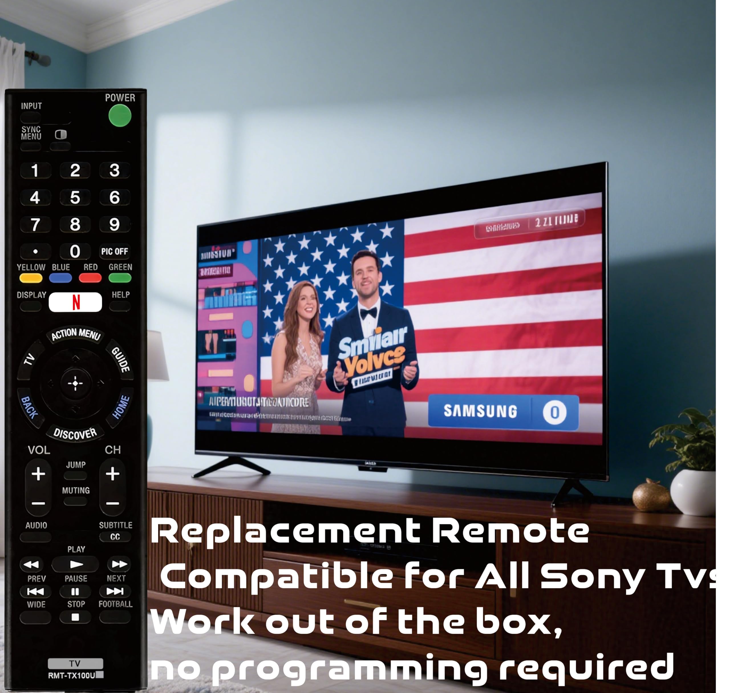 Amazon.com: RMT-TX100U Universal Remote Control for Sony TV Remote