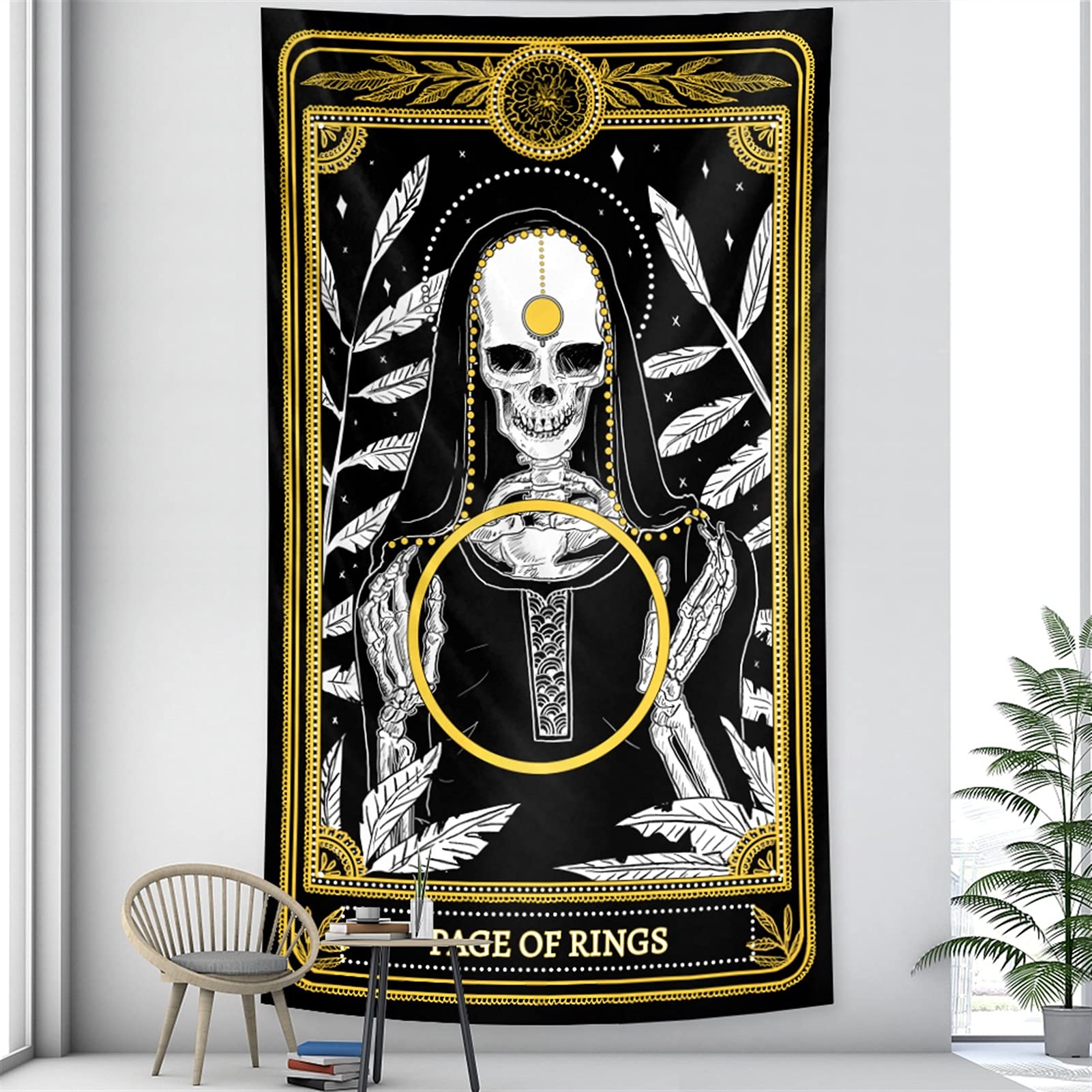 Tapiz De Pared Tarot Tapiz De Mandala Tapiz Adivinación Decoraciones para Colgar Pared Tapiz Místico Psicodélico para Dormitorio Dormitorio (Color : A17, Size : 200x150cm)