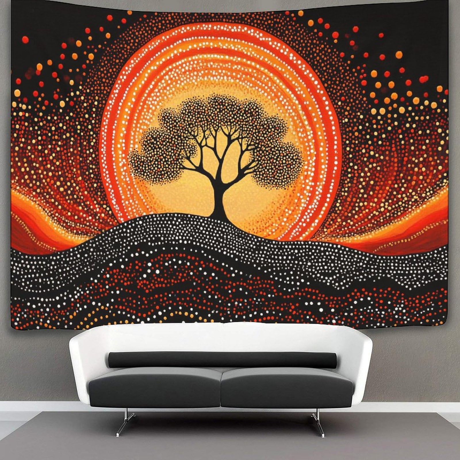 Kaiyun Style-13 70Cmx100cm Tapestry Dot Art Painting Tapestries Aboriginal Landscape Painting 3D Printing Wall Hanging Home Decorations
