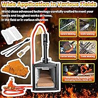 Vista 4 de Herrero forja cuchillo herramienta que hace equipo con pinzas y guantes 5 puertas