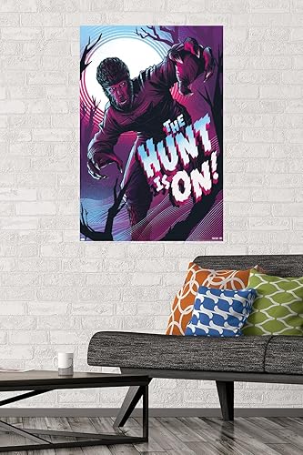 Miniatura 2 de Trends International Póster de pared The Wolfman - The Hunt Is On de César Moreno, 34 pulgadas de largo x 22.4 pulgadas de ancho, versión premium