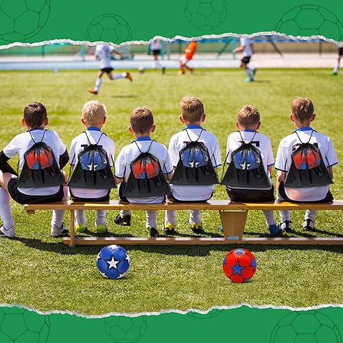 Miniatura 7 de Paquete de 2 pelotas de fútbol desinfladas de Navidad con bomba para niños, tamaño 3, tamaño 4, tamaño 5, ofertas a granel, pelotas de fútbol con