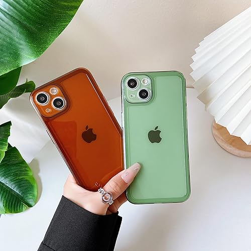 Miniatura 3 de ZTOFERA Funda para iPhone 15 6.1 pulgadas, Transparente Suave Silicona Bumper Protector Retro Color Transparente A Prueba de Golpes Caja Del