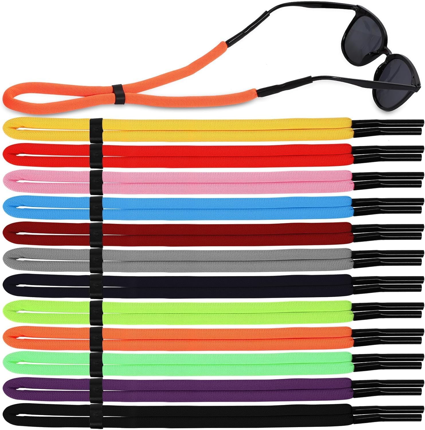 12 Pcs Floating Sunglasses Straps,Floating Sunglass Strap,Adjustable Eyewear Retainer Holder (12 Color) 12 Pcs Floating Sunglasses Straps,Floating Sunglass Strap,Adjustable Eyewear Retainer Holder (12 Color)