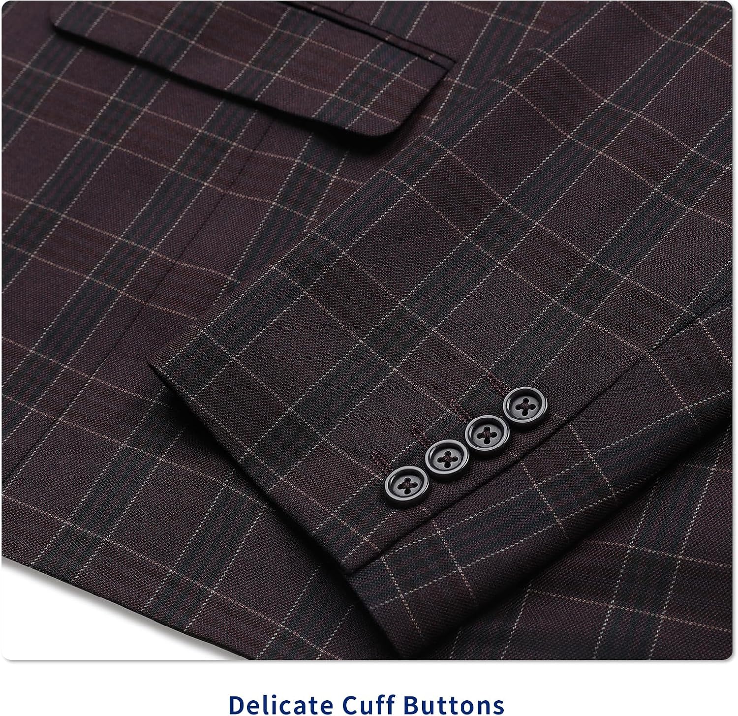 Men's Plaid Sport Coat Classic Fit Stretch Blazer Jacket 2 Button Business Casual Suit Jacket for Men,Big and Tall