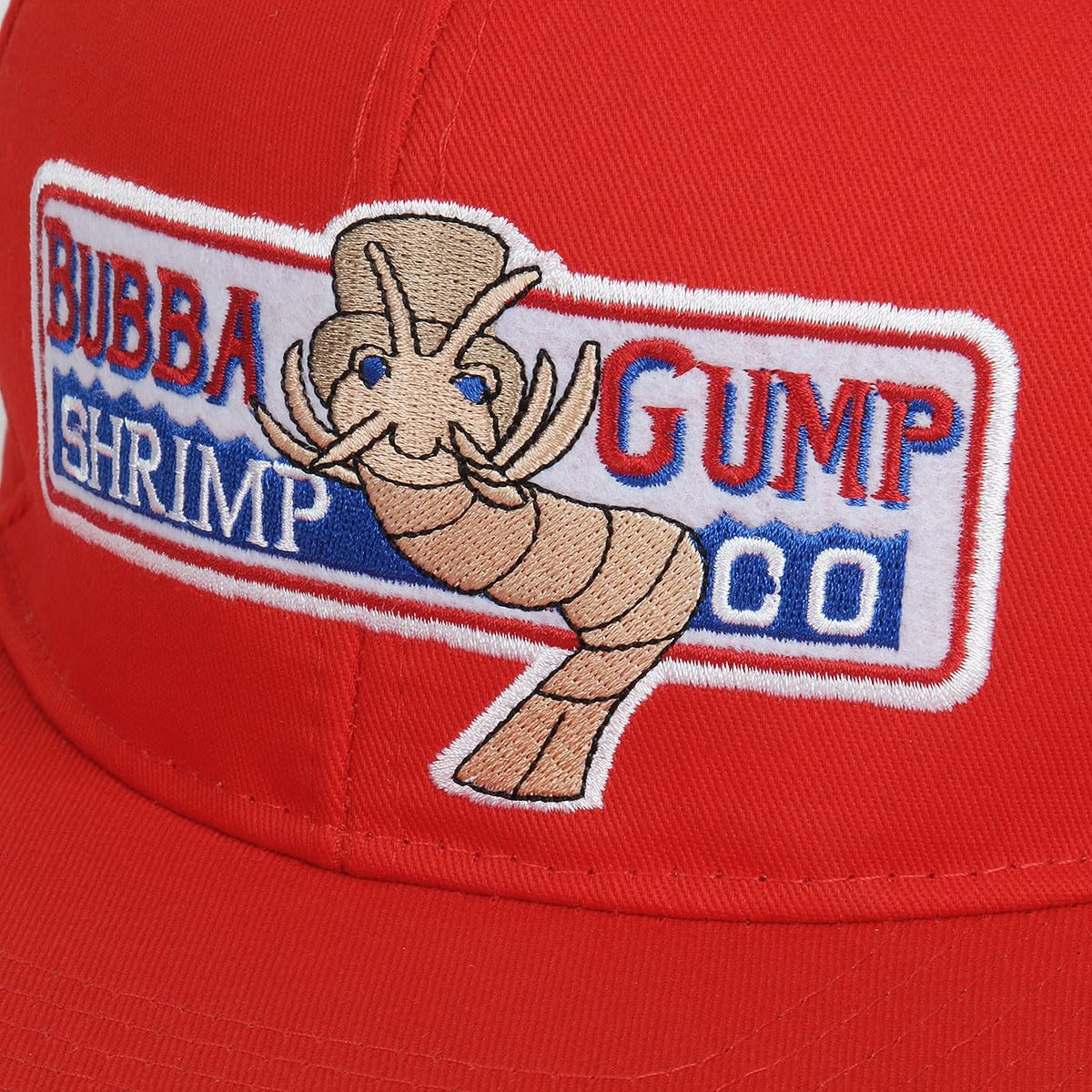 Adjustable Bubba Gump Baseball Cap Shrimp Co. Embroidered Hat (Red) (Flat Brimmed) - Image 6