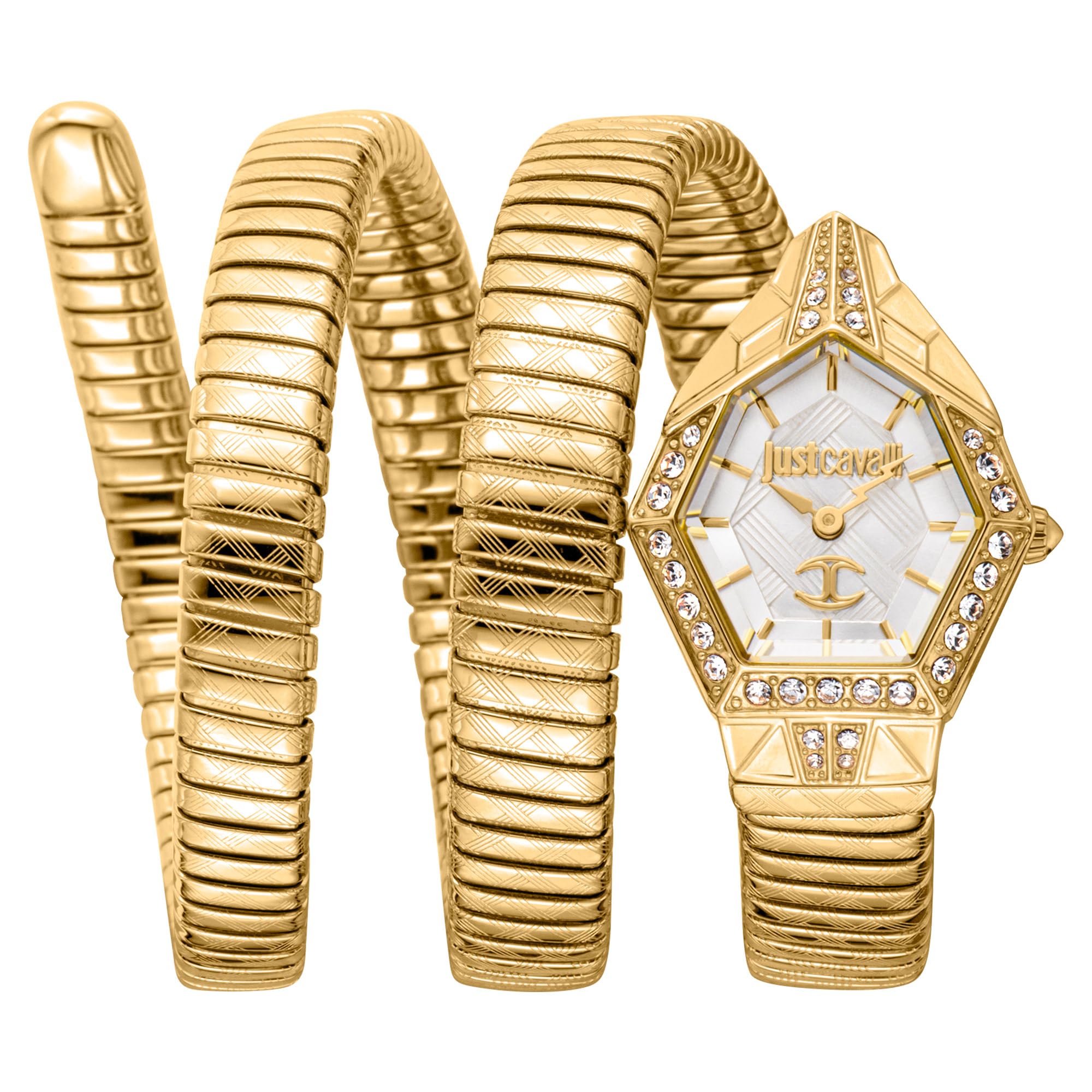 Women Watch, Rose Gold Color Case, Silver Dial, Two Tone Silver & Rose Gold Color Metal Bracelet, 2 Hands, 3 ATM (Gold Color)-image-21