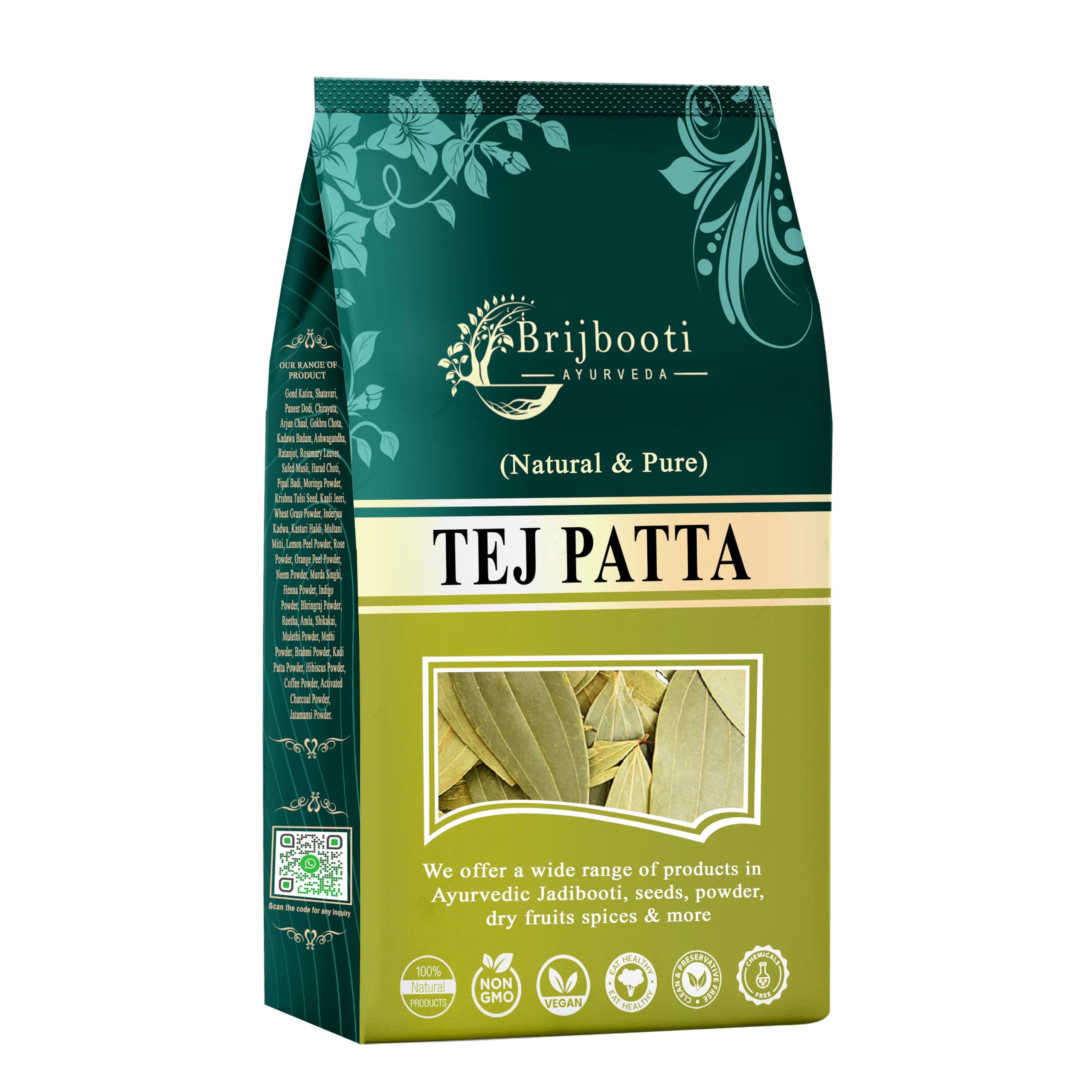 BrijBooti Tej Patta - Bay Leaves Whole - Dried Bay Leaves Spices - Tez Patta - Fresh Bay Leaf 100 Gr (B09TWFV8H7) Amazon Price History, Amazon Price Tracker