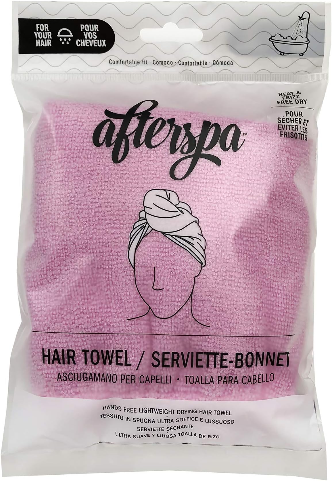 Hair Towel Wrap - AfterSpa Beauty - This Hair Towel Helps Reduce The Frizz And Maintain Healthier Hair By Cutting The Time Of Blow Drying And Heat Exposure Which Ultimately Reduces The Risk Of Split