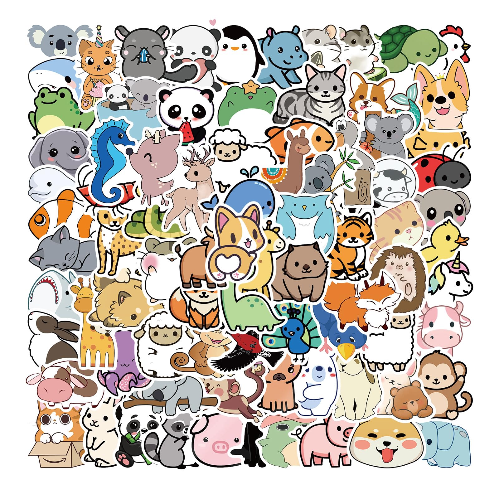 Adesivi per gatti Kawaii Gattino Cartone animato Divertente per bambini Anime Simpatico animale domestico Schizzo fai da te Regalo Telefono Laptop Scrapbooking Adesivo impermeabile  15
