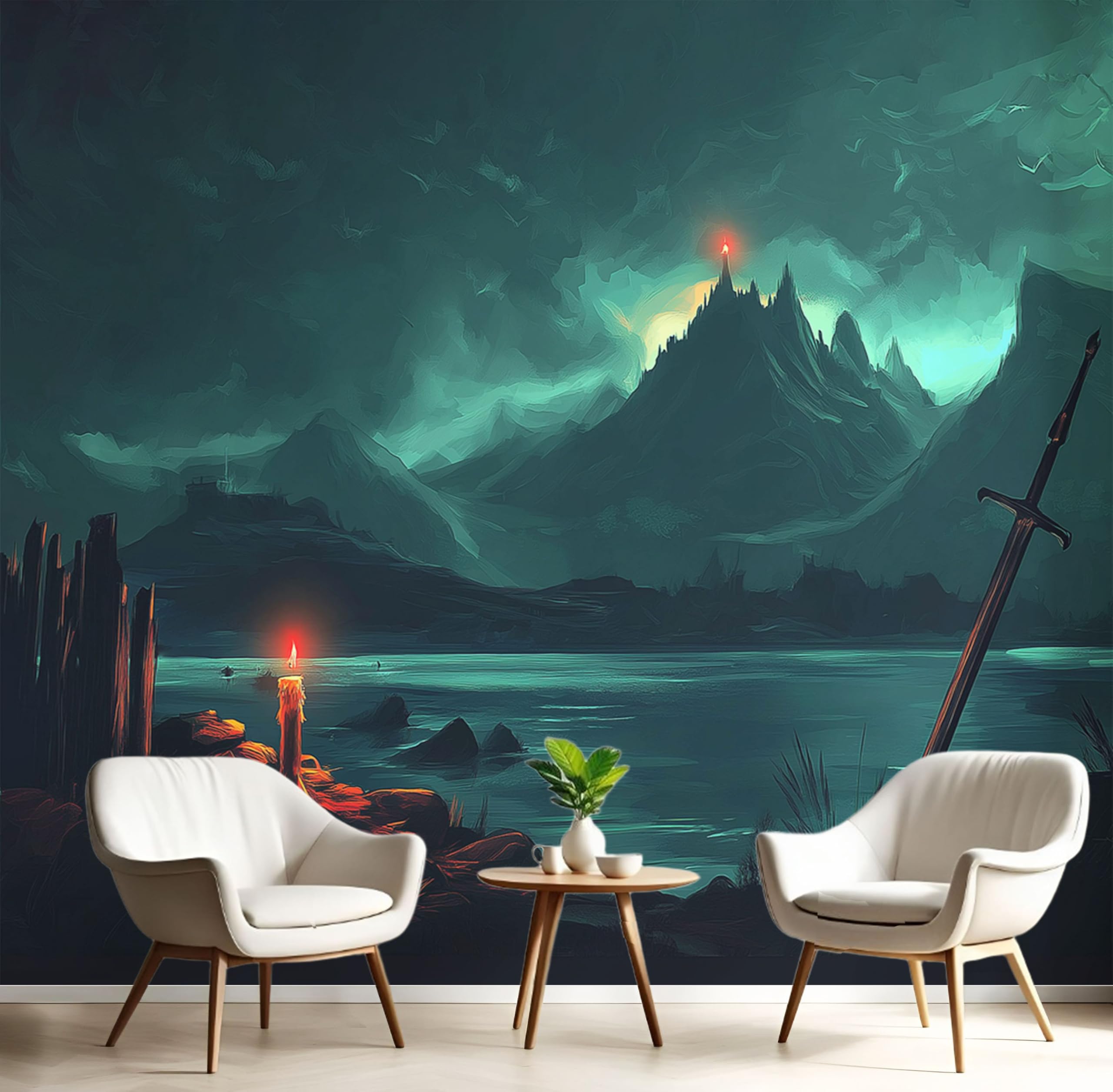 Murales fotográficos de paredes para salón papel pintado paisaje montañas 200x140