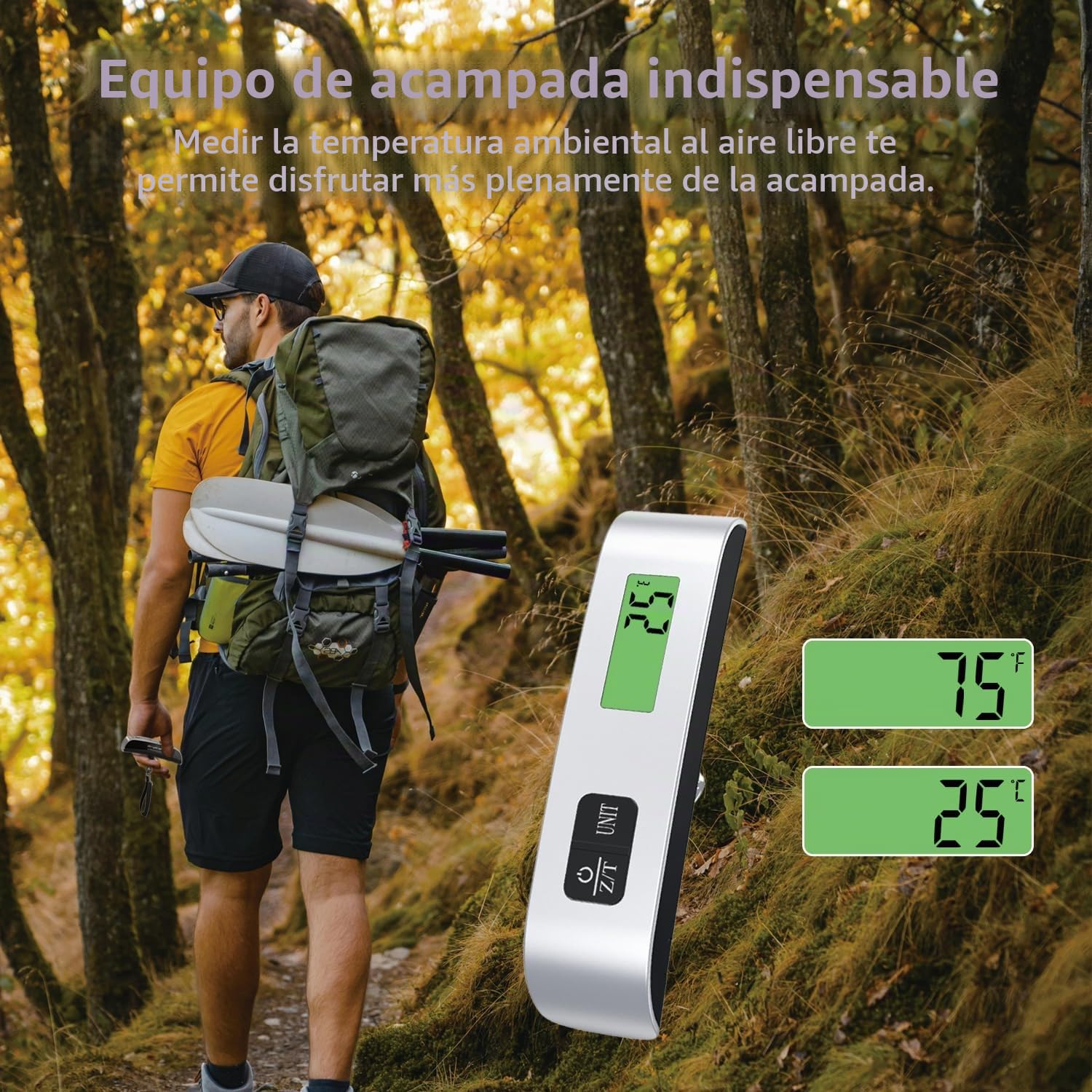 GRAM PRES balanza de equipaje, 2 unidades, artículos esenciales de viaje, portátil para colgar, balanza de peso de maleta