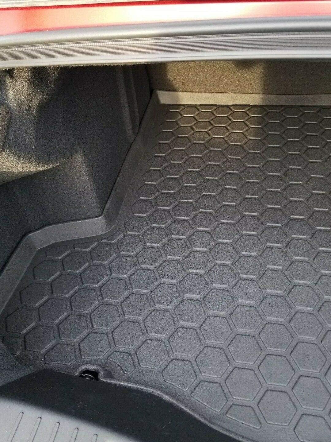 Cargo Liner - Trunk Mat for Lincoln MKZ 2013-2020 – Weather-Resistant Trunk Mats for Cars with Raised Lip – Non-Slip Car Trunk Mat Rubber – Easy to Install – Laser Pre-Cut Design
