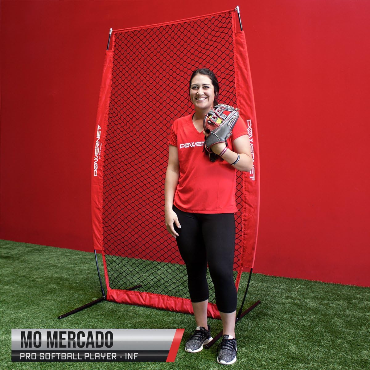 PowerNet Baseball Softball Practice Net 7x7 Bundle + I-Screen (1 Frame + 2 Nets) | Training Aid Equipment | Instant Pitcher Barrier from Line Drives Grounders | Front Toss | Hitting Fielding Drills : Sports & Outdoors
