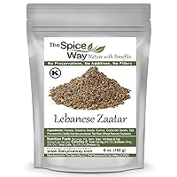 Vista 1 de The Spice Way - Zaatar libanés tradicional con hisopo 6 oz (sin tomillo que se utiliza como sustituto del hisopo) Condimento recién cultivado.