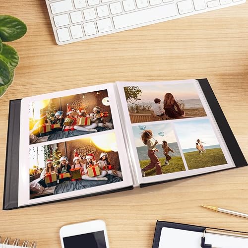 Miniatura 6 de Álbum de fotos autoadhesivas para fotos de 4 x 6, 5 x 7, 8 x 10 pulgadas, álbumes de fotos magnéticos con páginas adhesivas, libros con un bolígrafo