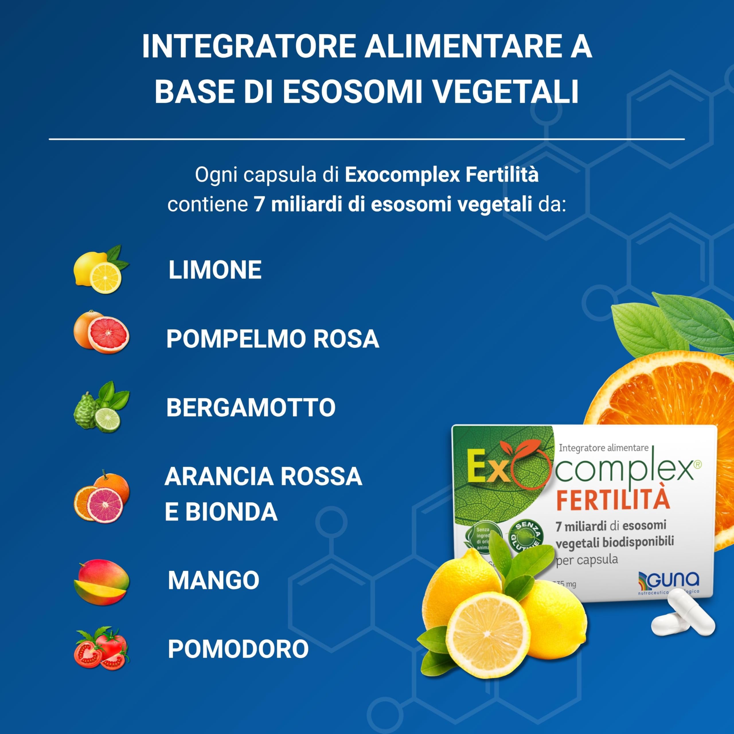 GUNA Exocomplex Fertilità 30 Capsule Integratore Alimentare