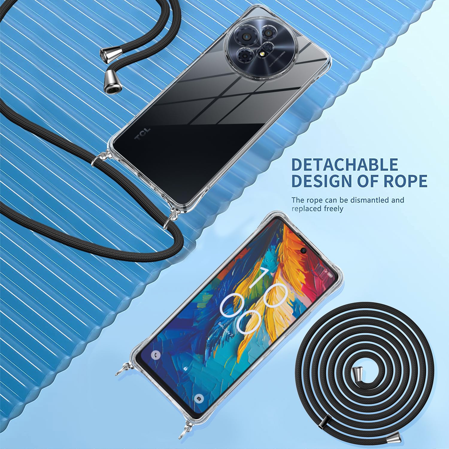 Cover E Vetro Temperato Per TCL 50 Pro NxtPaper / 50 NxtPaper 5G – Custodia Silicone TPU + 2 Pellicole - 2
