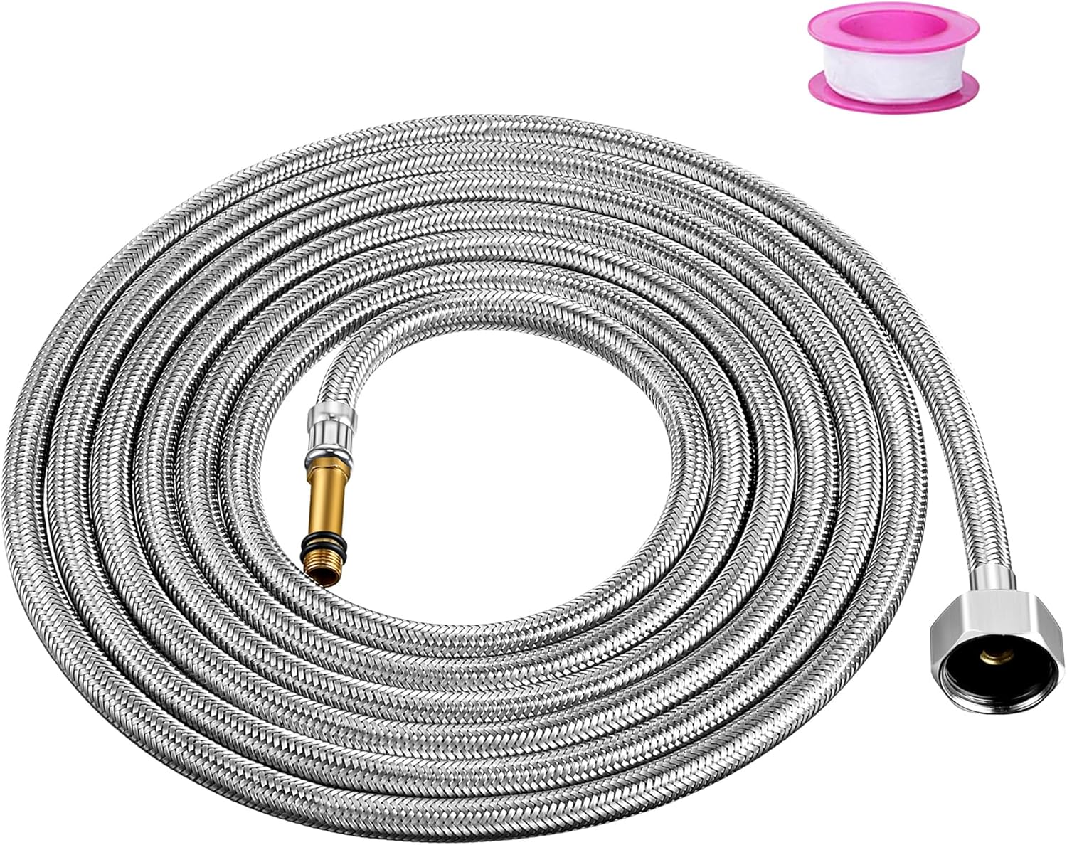 Stainless Steel Garden Hose 12 Feet Drinking Rv Water Hose