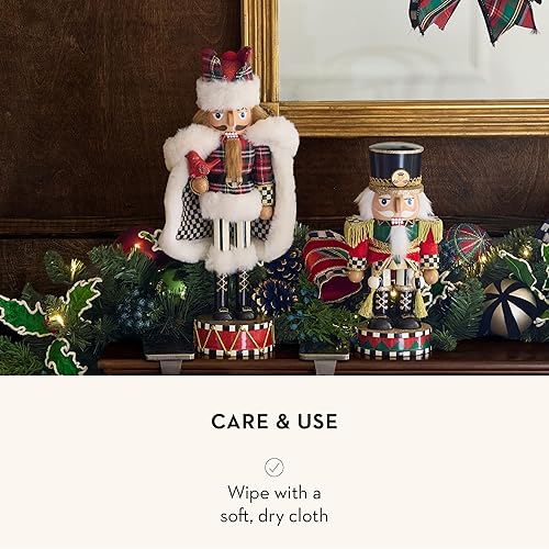Miniatura 23 de MACKENZIE-CHILDS Figura decorativa de cascanueces, cascanueces de madera decoración del hogar de Navidad, Highland