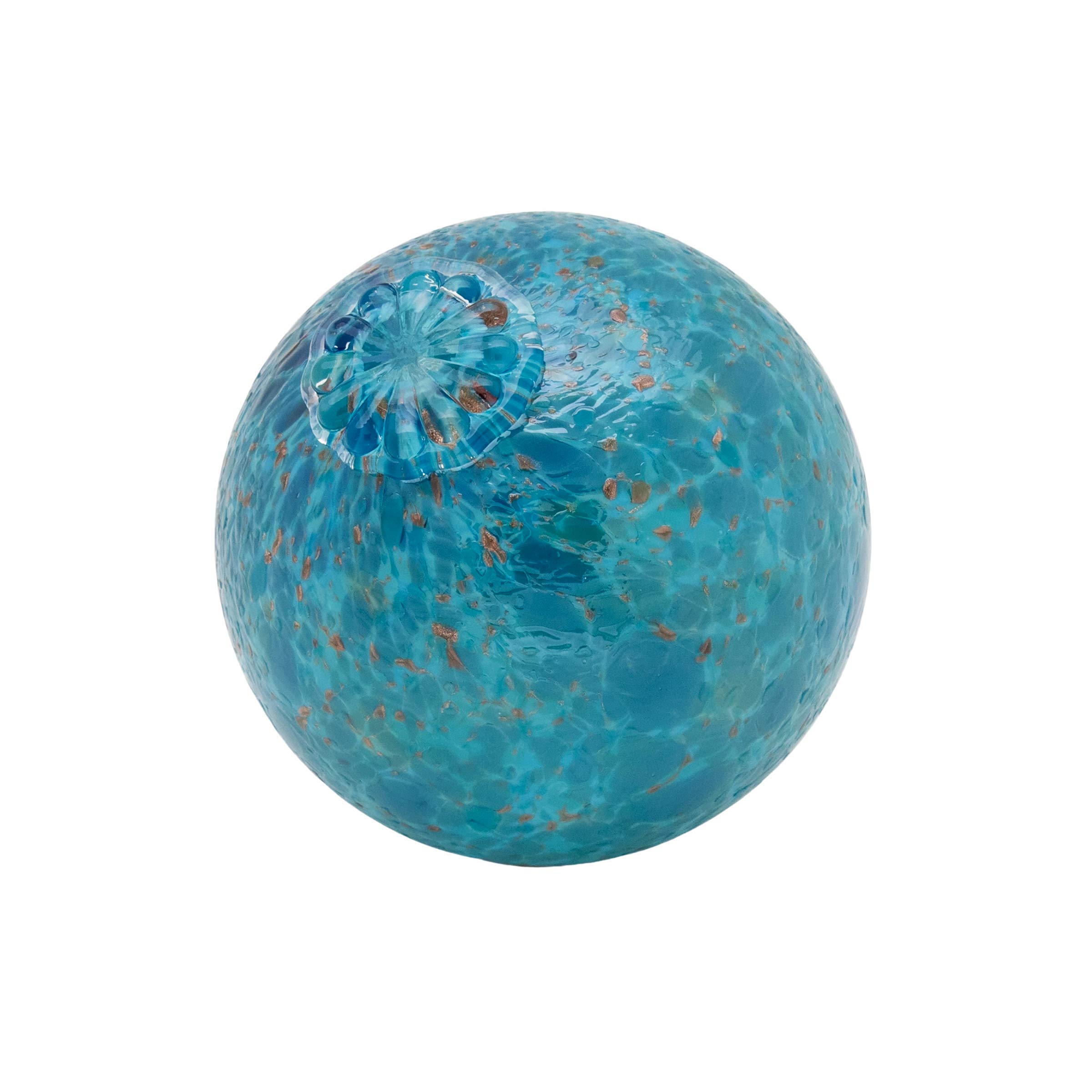 Totally Blown Glassworks Pond Float. Handmade Blown Glass, Garden Gazing Ball, Table Centerpiece, Assorted Home and Patio Decor. Artist Dehanna Jones.