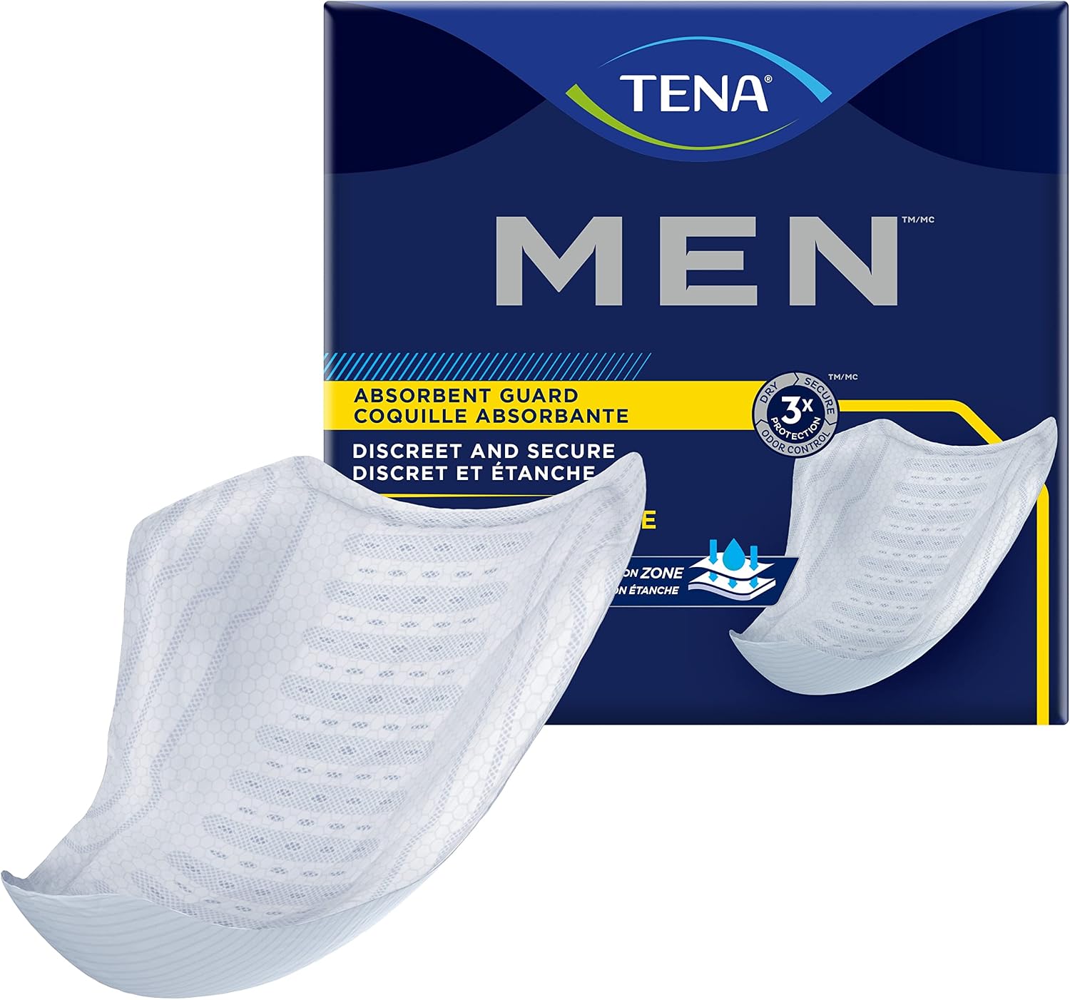 Tena Incontinence Guards for Men, Maximum Absorbency, 20 ct