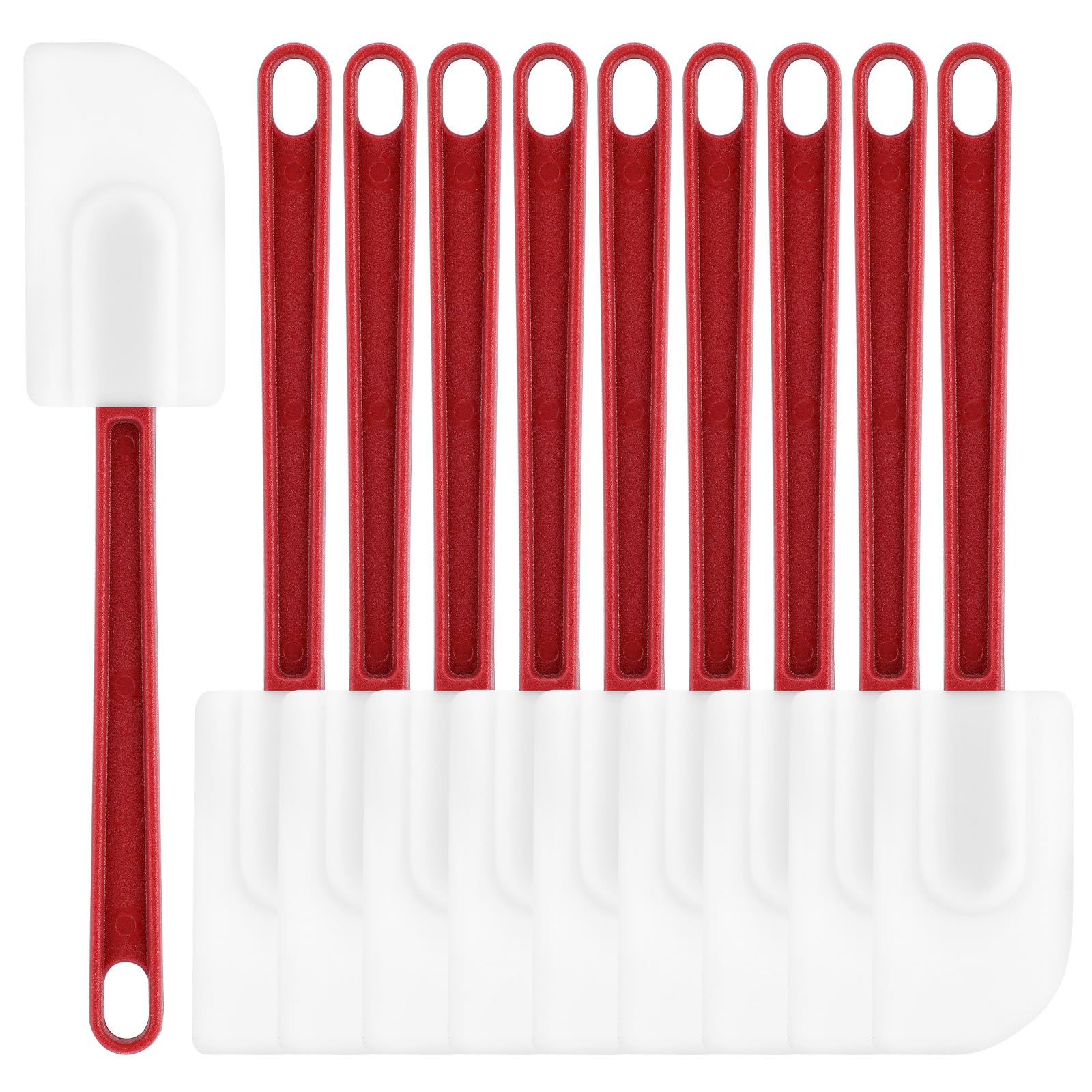 Spatule en silicone pour la cuisine créative et la pâtisserie en famille lot de 10