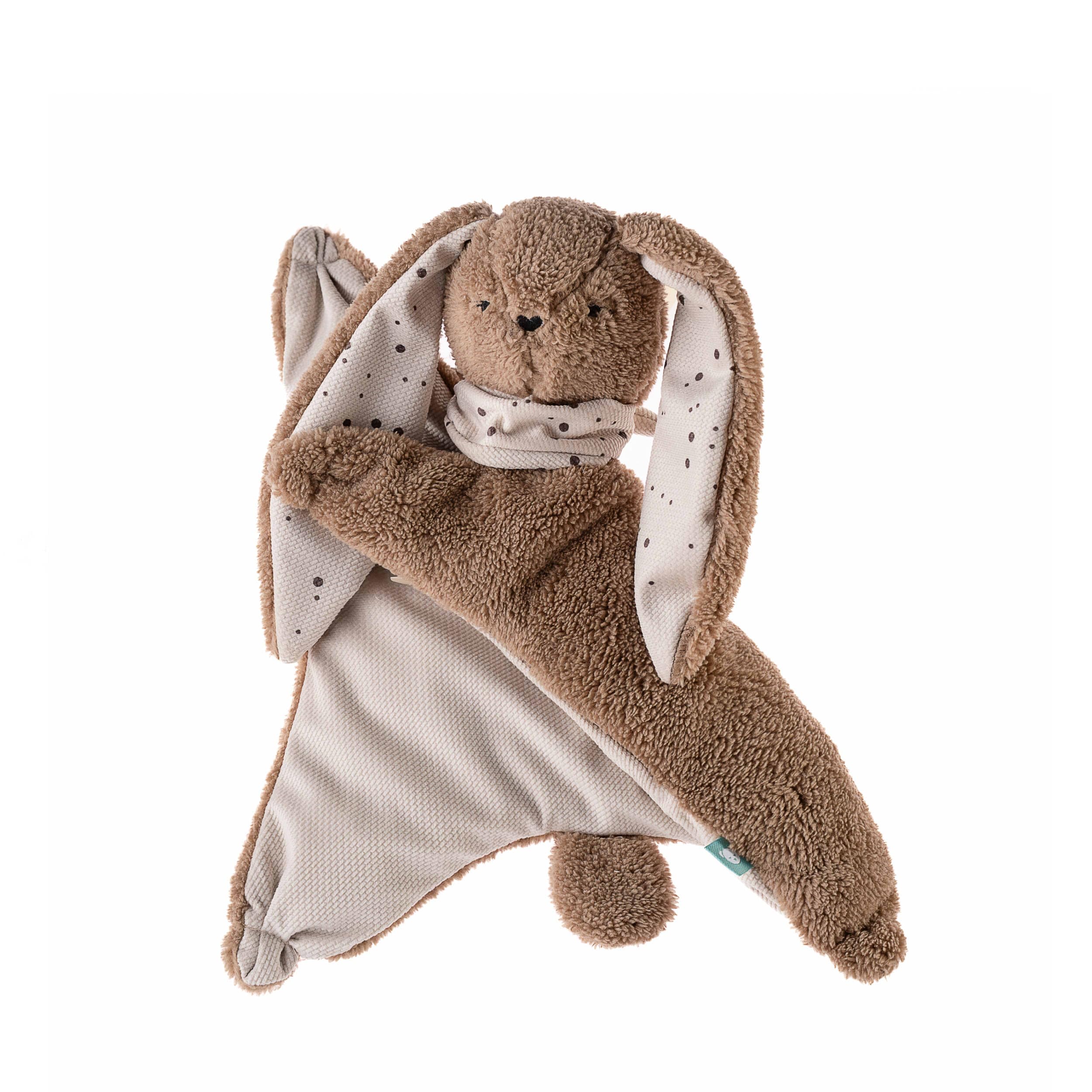 myHummy Doudou Lapin Marron – Doudou lesté pour bébé 3 à 6 kg avec coussin chauffant en triticale et lavande – Apaise Moro-Reflex