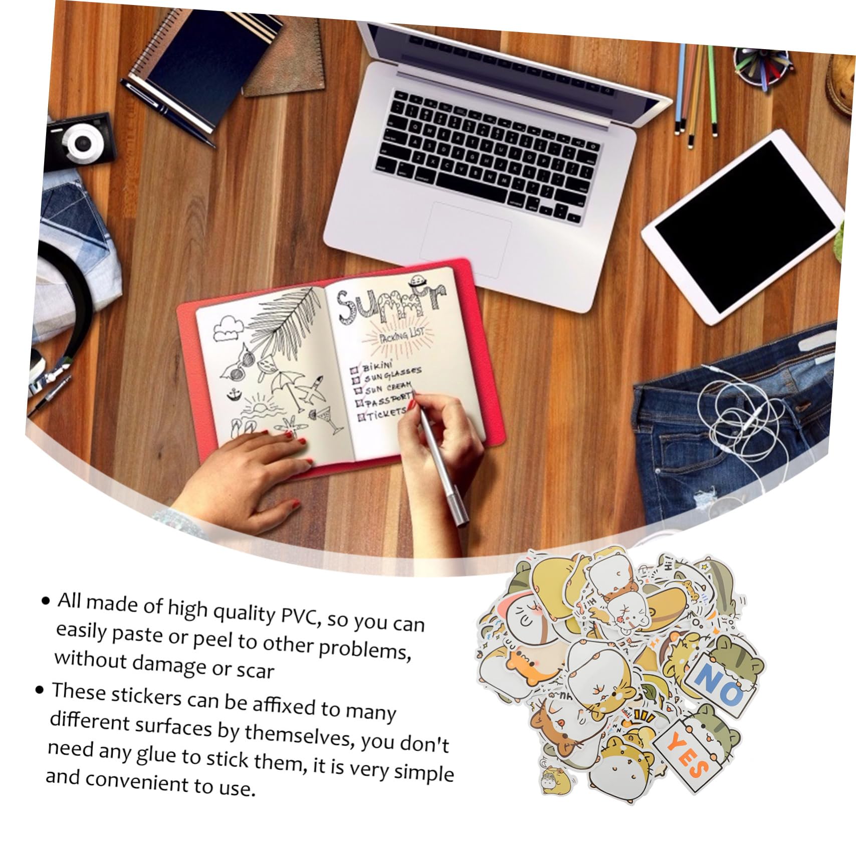 600pezzi Adesivi Per Laptop e Scrapbook Animati Adesivi Decorativi Per e Computer Facili Applicare e Rimuovere Mix