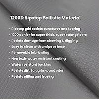 Vista 6 de K9 Ballistics Chew Proof Elevated Cooling Dog Bed - Made for Aggressive Chewers, Virtually Indestructible, Ripstop Fabric with No Padding