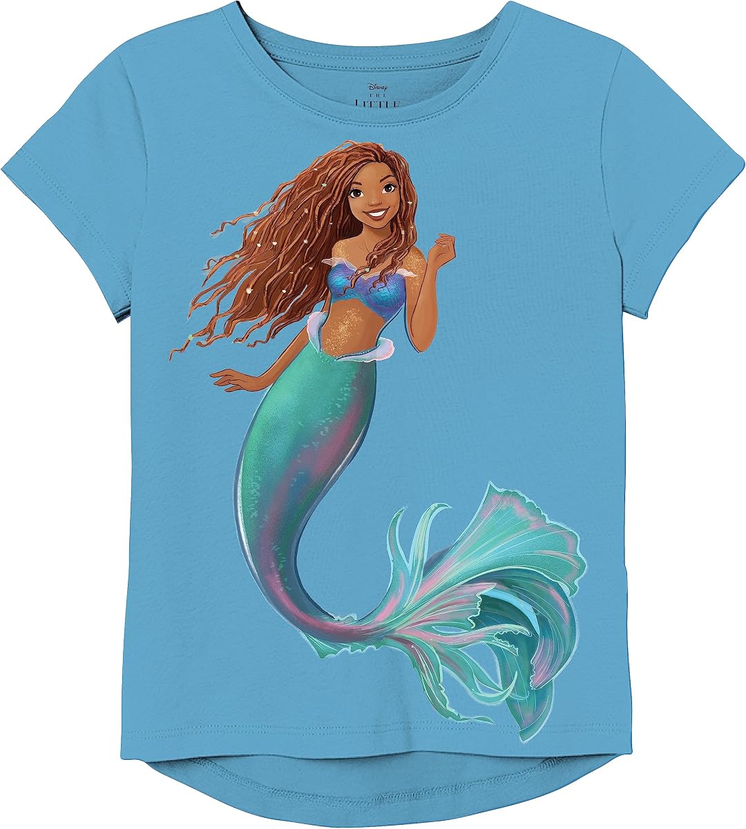 Disney Girls' Disney's The Little Mermaid Movie Ariel Short Sleeve T-Shirt