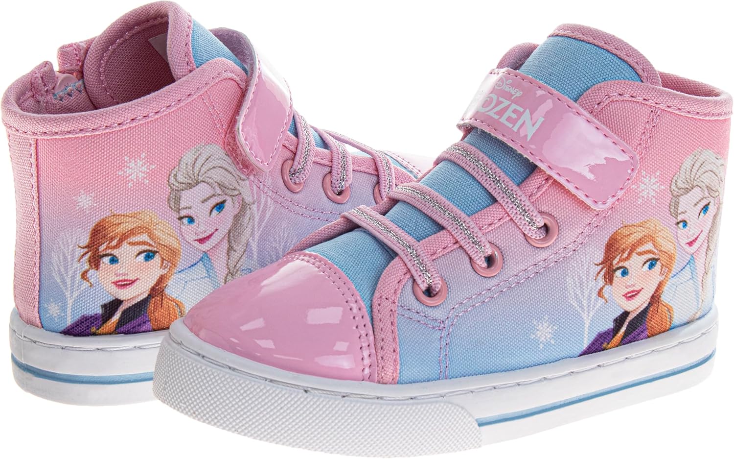 Disney Princess Minnie Mouse Frozen Encanto Hightop Sneakers - Snow White Ariel Elsa Maribel Minnie Ankle Shoes (Sizes: 6-12 Toddler - Little Kids) - Image 4
