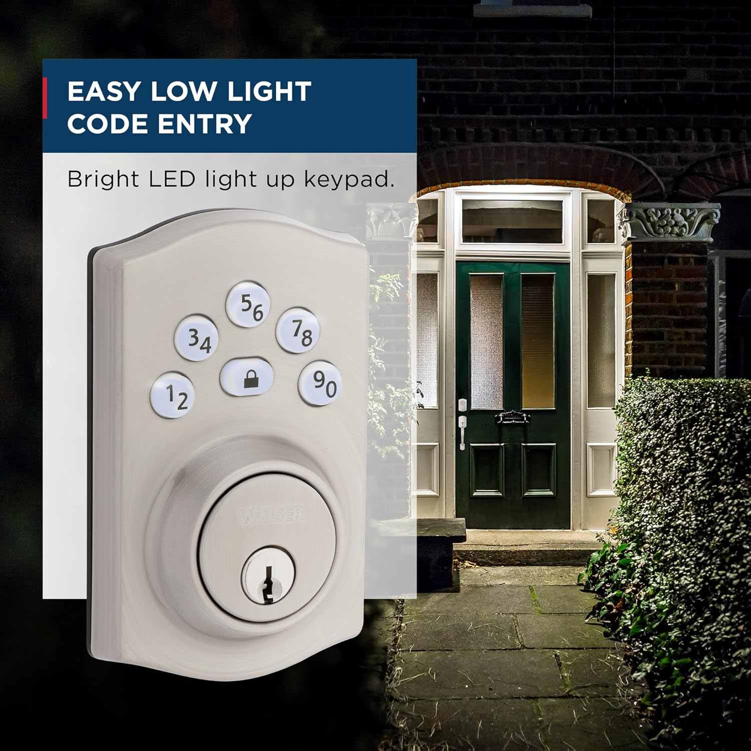 Low Light Keypad Illumination on Weiser Elements Lock