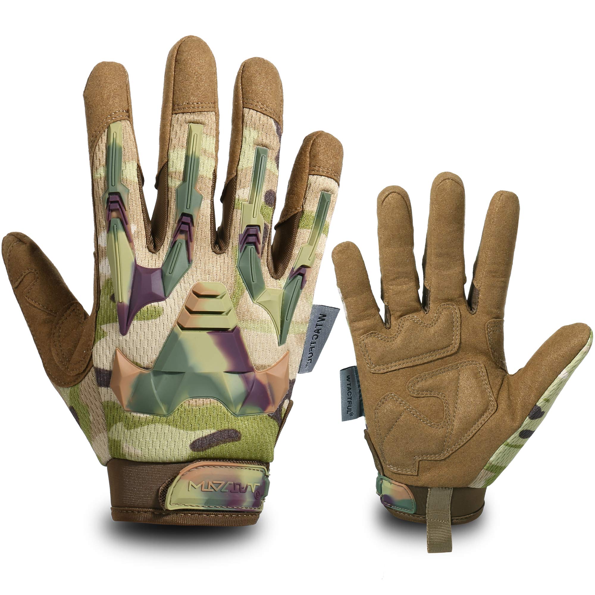 WTACTFUL Full Finger Gloves for Motorbike Motorcycle Riding Cycling Bicycle Hunting Hiking Riding Work Climbing Camping Driving Men's Gloves