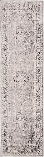 Miniatura 2 de SAFAVIEH Montage Collection - Alfombra de pasillo de 2 pies 3 pulgadas x 8 pies, diseño bohemio, no desprende pelusa y de fácil cuidado, para