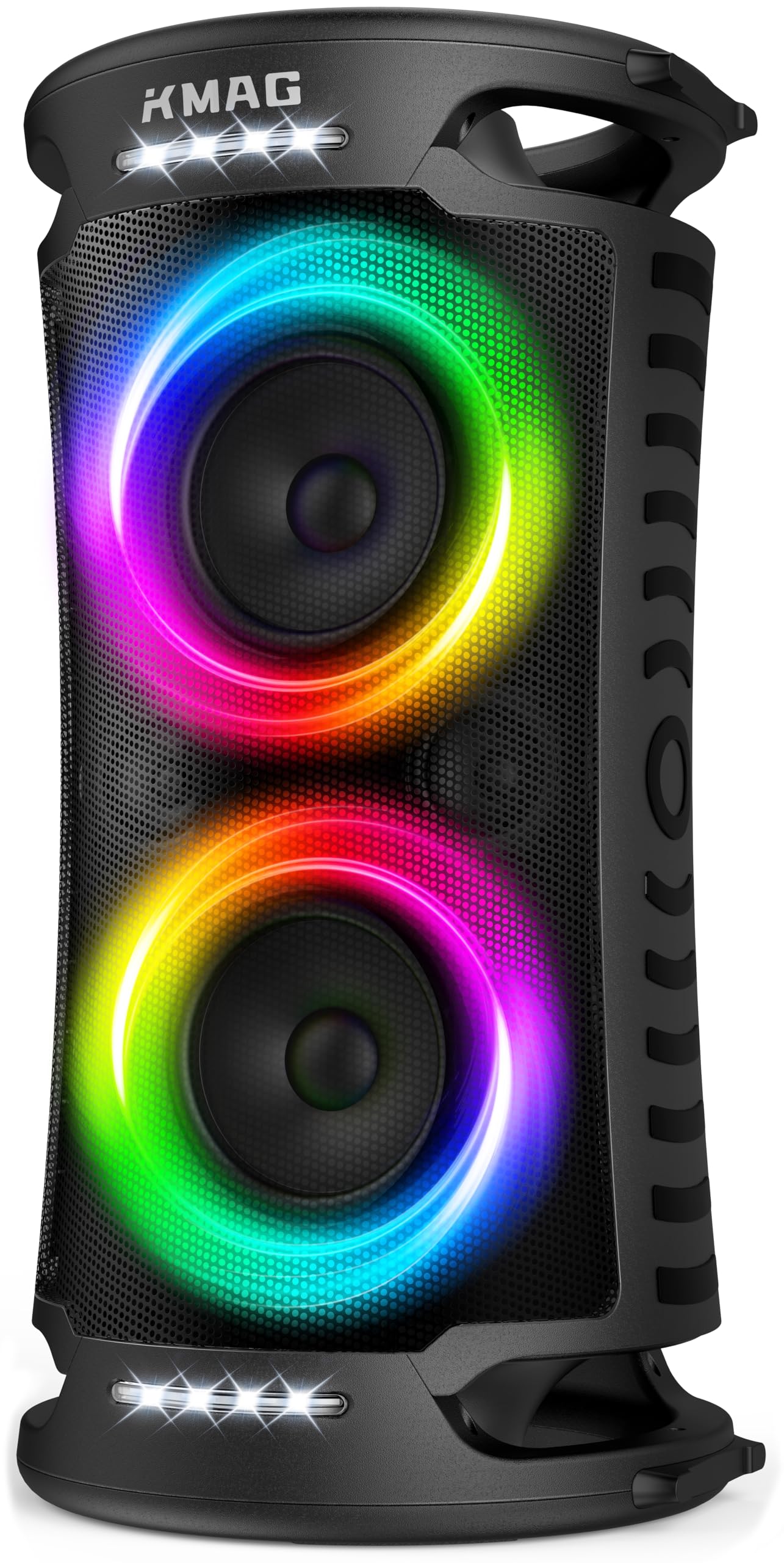 Large Bluetooth Speaker, 260W Peak Powerful Loud Sound with Deep Bass, Portable Outdoor Speaker Wireless, 15Hr Playtime, Fast Charge, TWS, Cool Lights for Party, Camping, Beach, Backyard, Home, Work