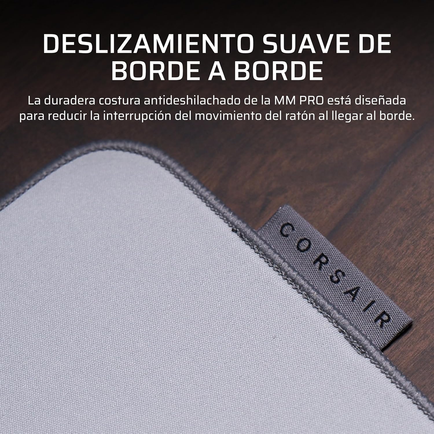 Corsair MM PRO Control Mediana Alfombrilla para Ratón Gaming – Optimizadas para Esports y para Ajustes de Precisión y Microajustes, Base de Antideslizante, Bordes Inclinados y Cosidos – Gris 5