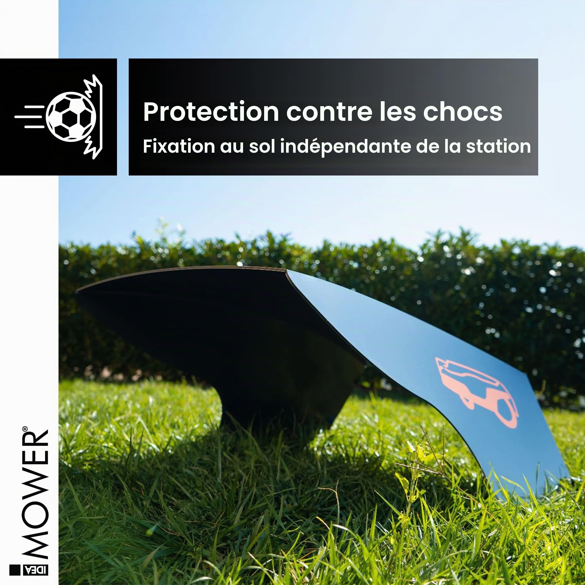 Idea Mower abri pour Robot Tondeuse Shell Compatible avec Husqvarna Automower Robot Tondeuse à Gazon, Fabriqué en matériau Composite d'aluminium