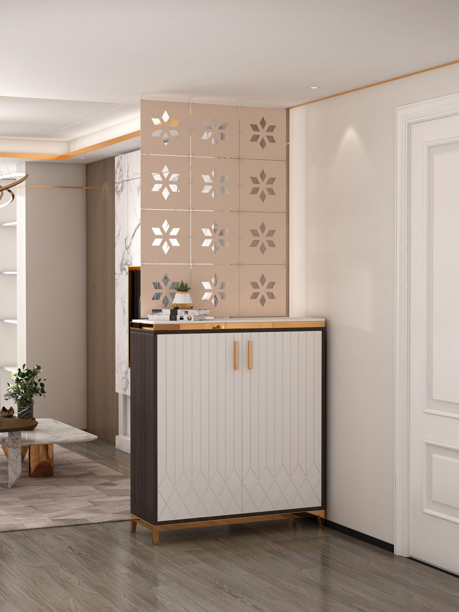 Felt Room Dividers - 12 Panels Oatmeal -10 Felt Room Dividers - 12 Panels Oatmeal -10
