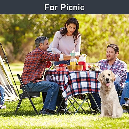 Miniatura 7 de Mini sillas plegables acolchadas, taburete de garaje, silla de camping portátil con cojín, silla de césped ligera, para eventos deportivos al aire