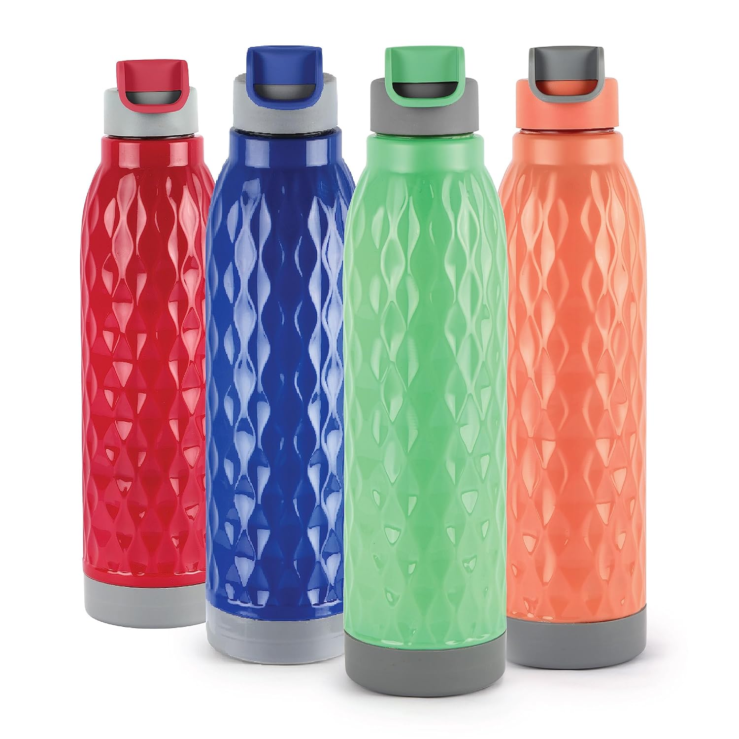 CELLO Puro Wave Borraccia Da Polso 900 Ml - Set Da 3 Pezzi Assortiti, Plastica Alimentare, Antigoccia Con Beccuccio, Facile Da Trasportare