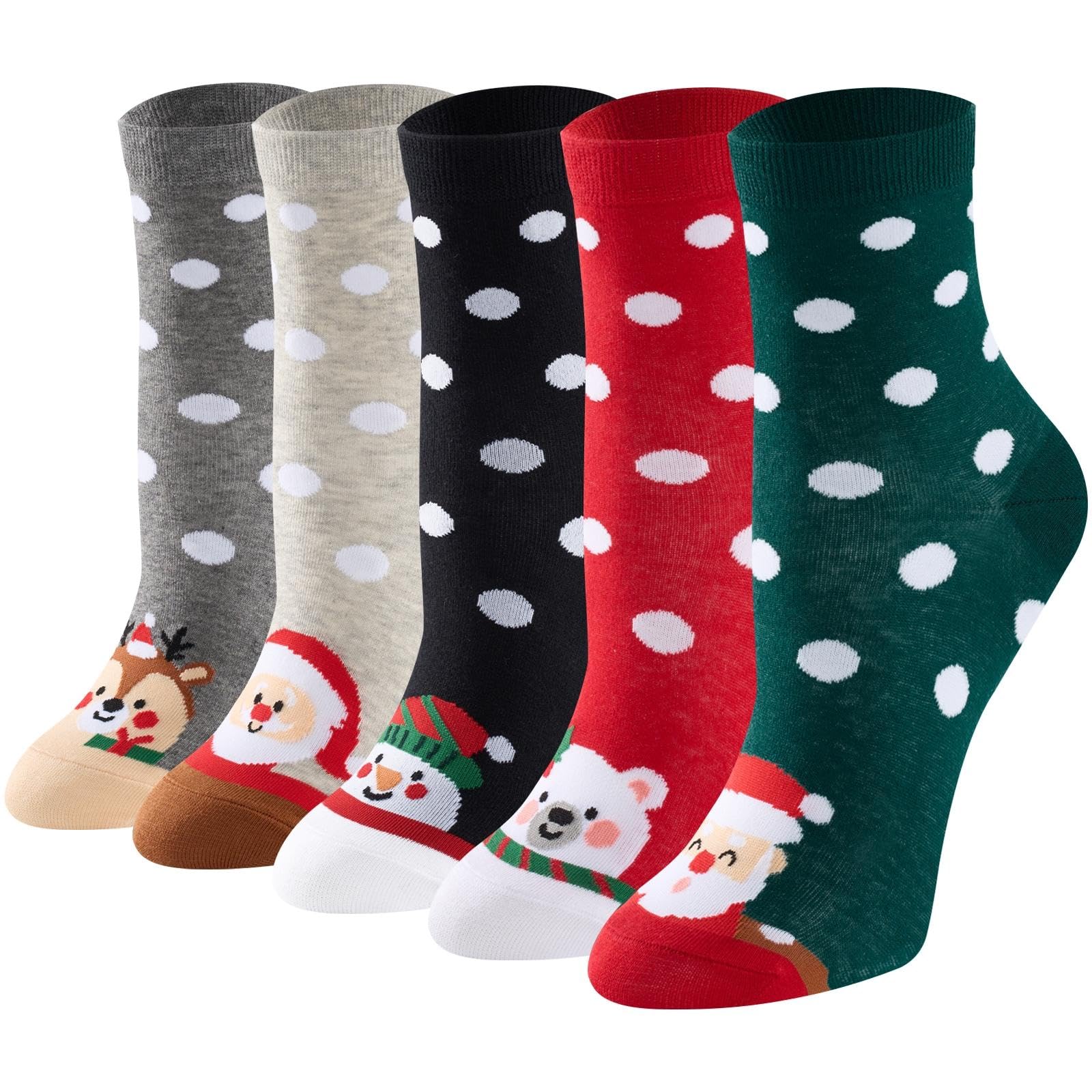 Veximora Lustige Socken Damen, Bunte Katzensocken, Dünn 5 Paar, Größe 35–42 | Bunte Socken für Damen aus 80% Baumwolle, weich und atmungsaktiv, mit Komfortbund für Schule, Homeoffice, Party und Freizeit