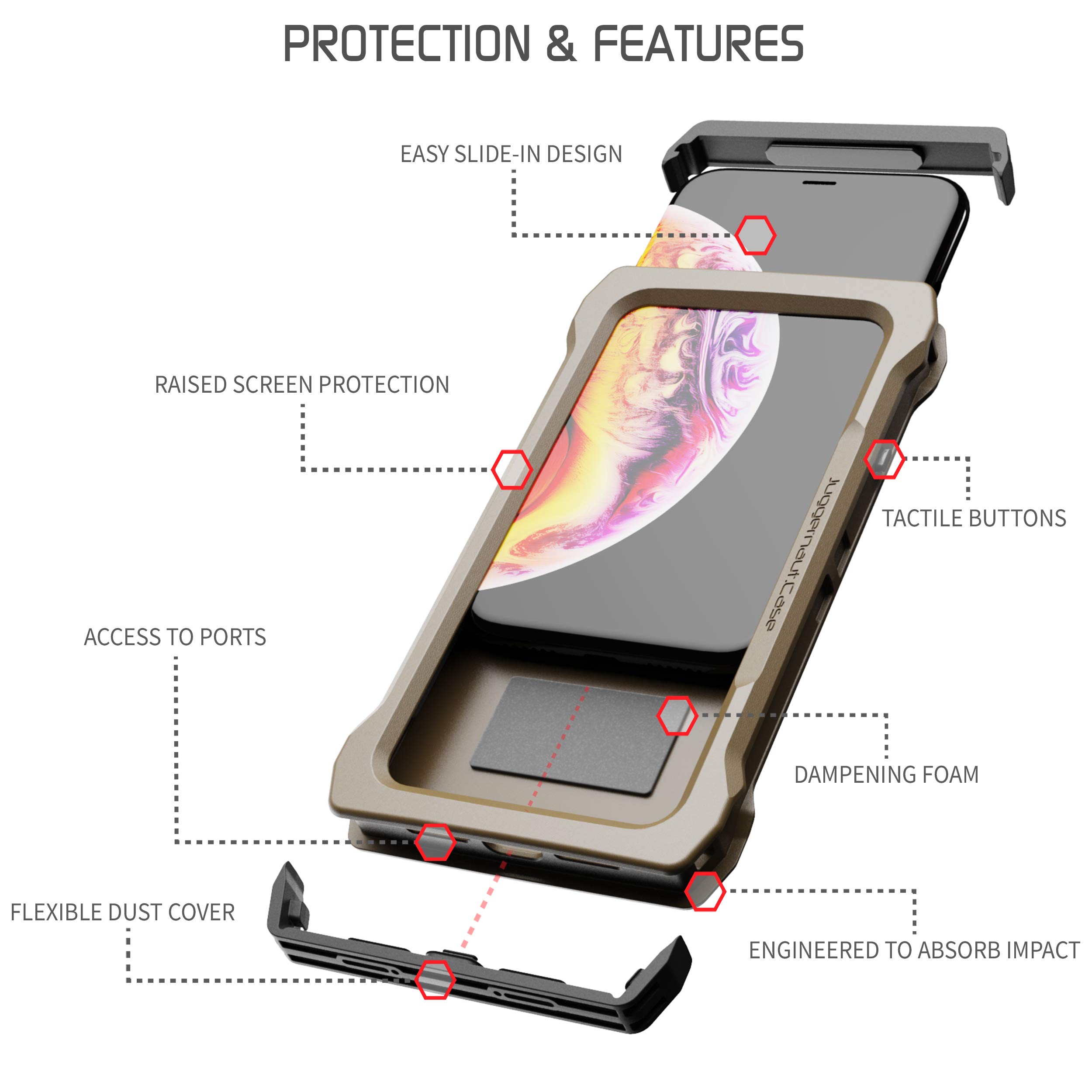 Juggernaut.Case - iPhone XR IMPCT - Military Grade, Tactical